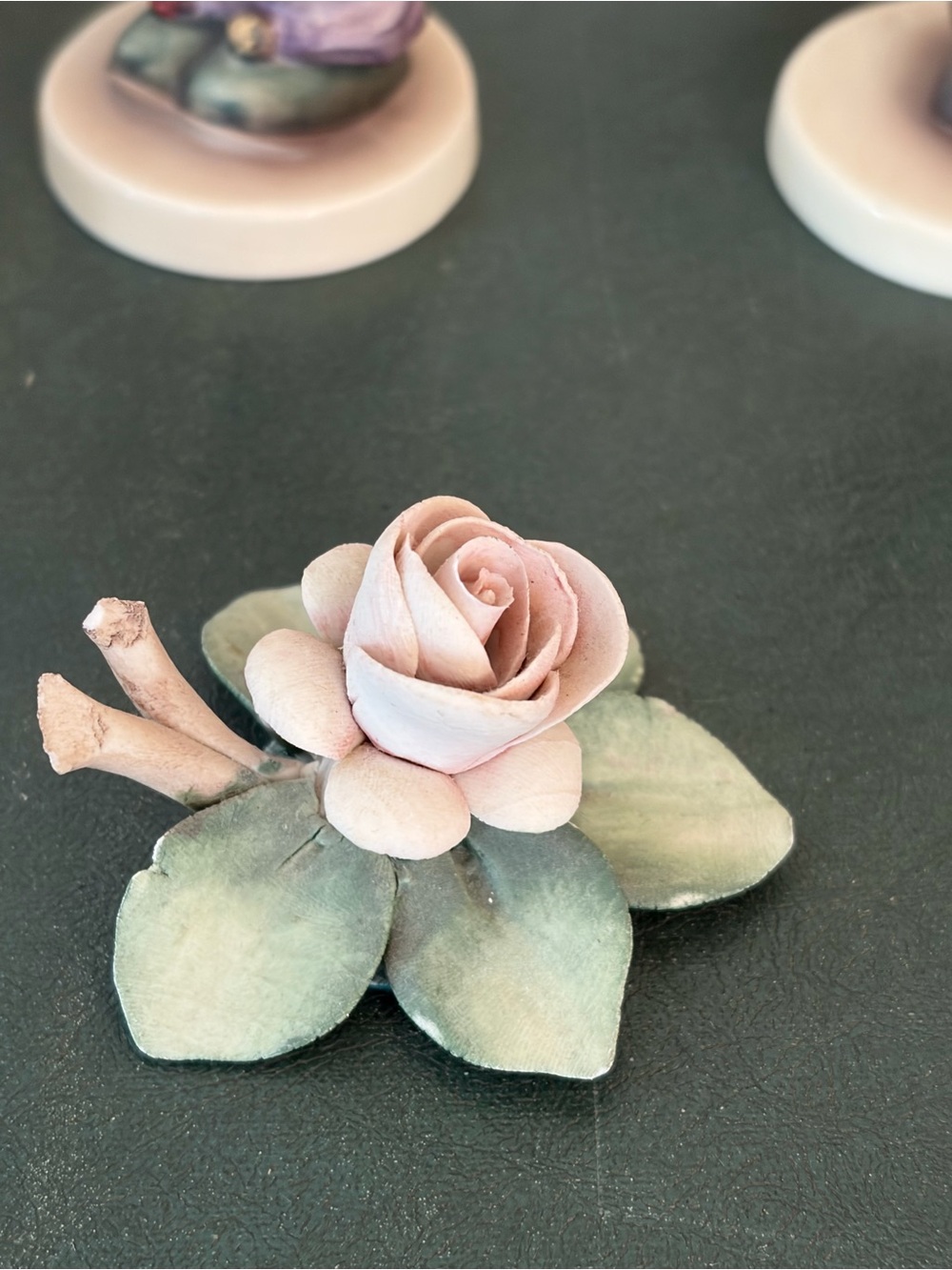 Goebel Porcelain Figurine Collection in Pastel Green, Cream, Pink and Blue - Picture 11 of 14